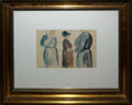 Otto Dill (1884 Neustadt a. d. Weinstraße - 1957 Bad Dürkheim)   3 Frauen