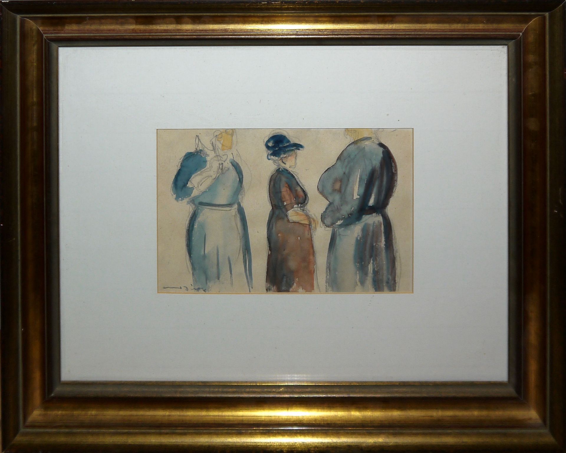 Otto Dill (1884 Neustadt a. d. Weinstraße - 1957 Bad Dürkheim)   3 Frauen