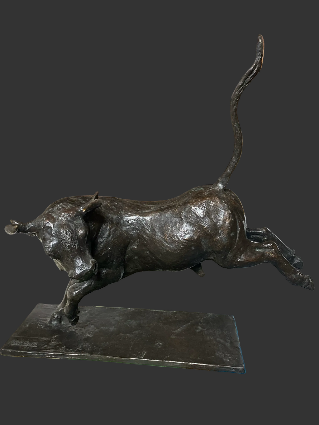 Kurt Arentz  Stier  springend Lebensfreude