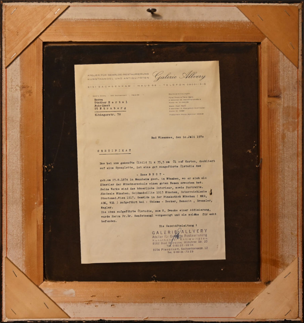 Hans Best  (1874 Mannheim - 1942 München)