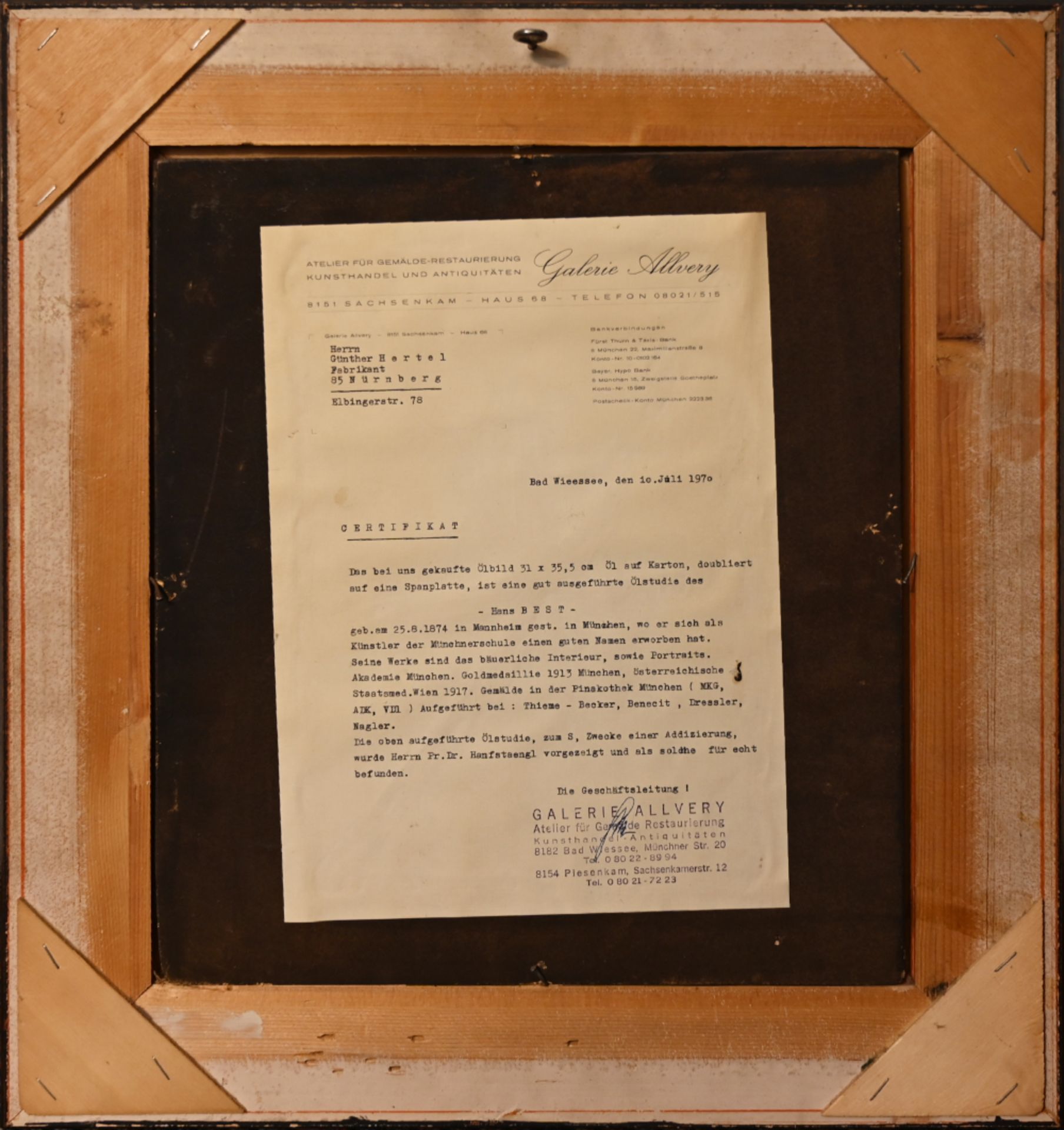 Hans Best  (1874 Mannheim - 1942 München)