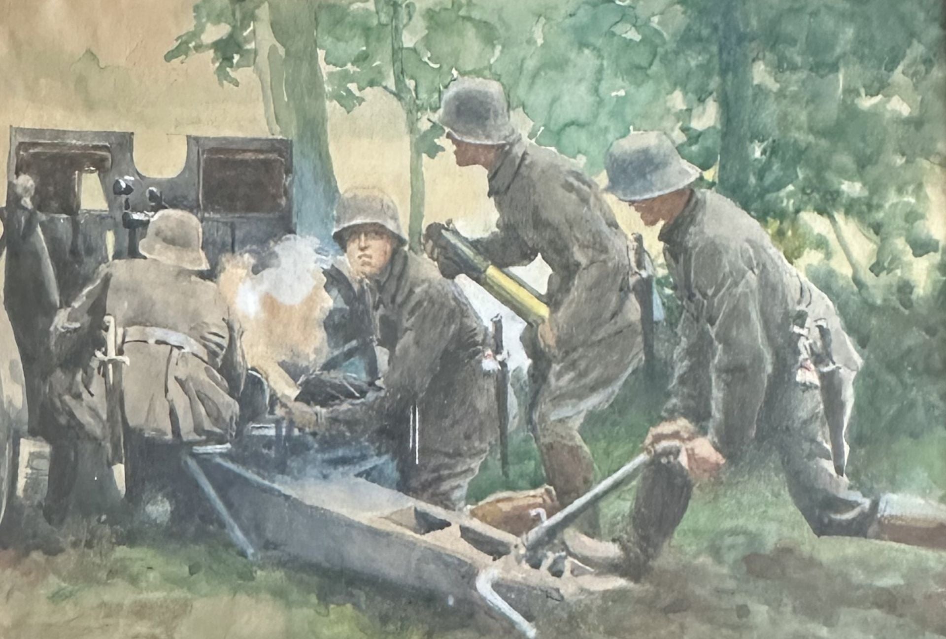 Eduard Thöny, Aquarell 