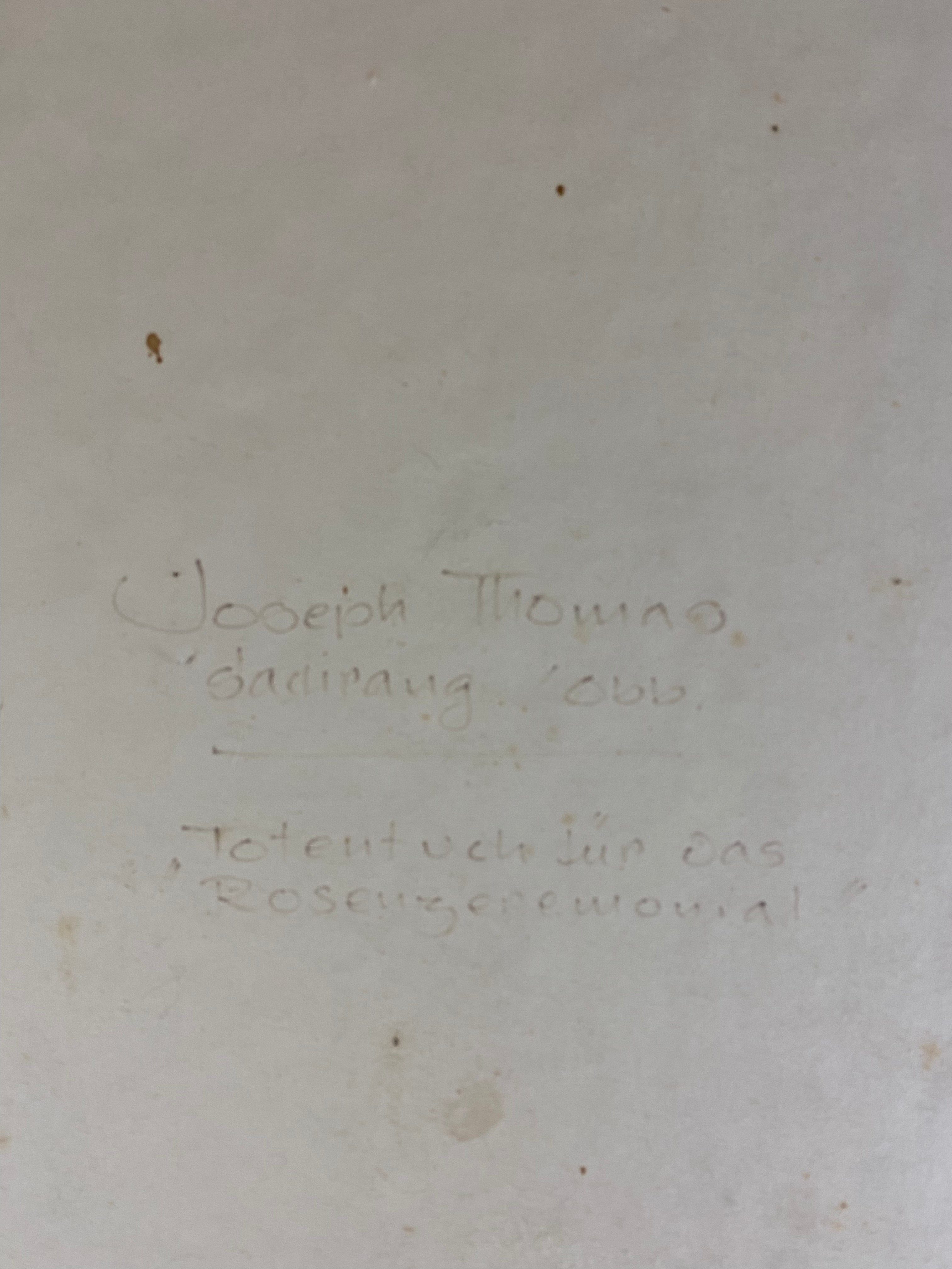 Thomas Joseph "Totentuch für das Rosenzeremonial" Nr. 605