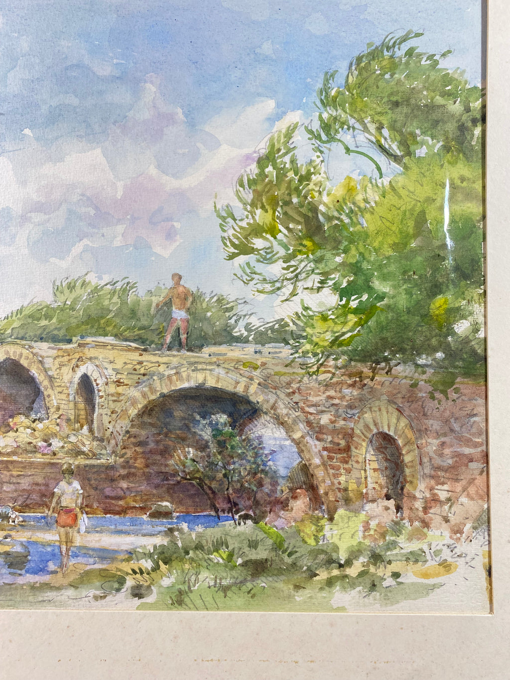 Klemens Siebeneichler "Römerbrücke bei Sete" Südfrankreich