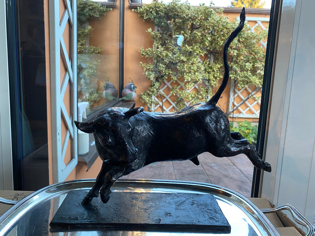 Kurt Arentz  Stier  springend Lebensfreude